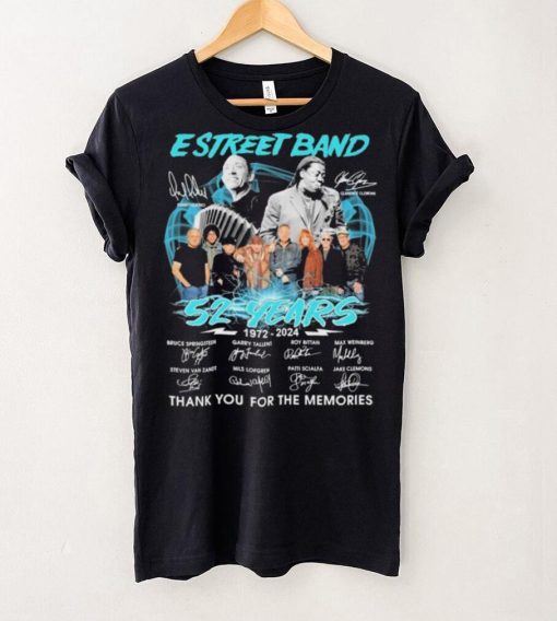 E Street Band Rip Danny Federici And Clarence Clemons 52 Years 1972 2024 Thank You For The Memories Signatures Shirt