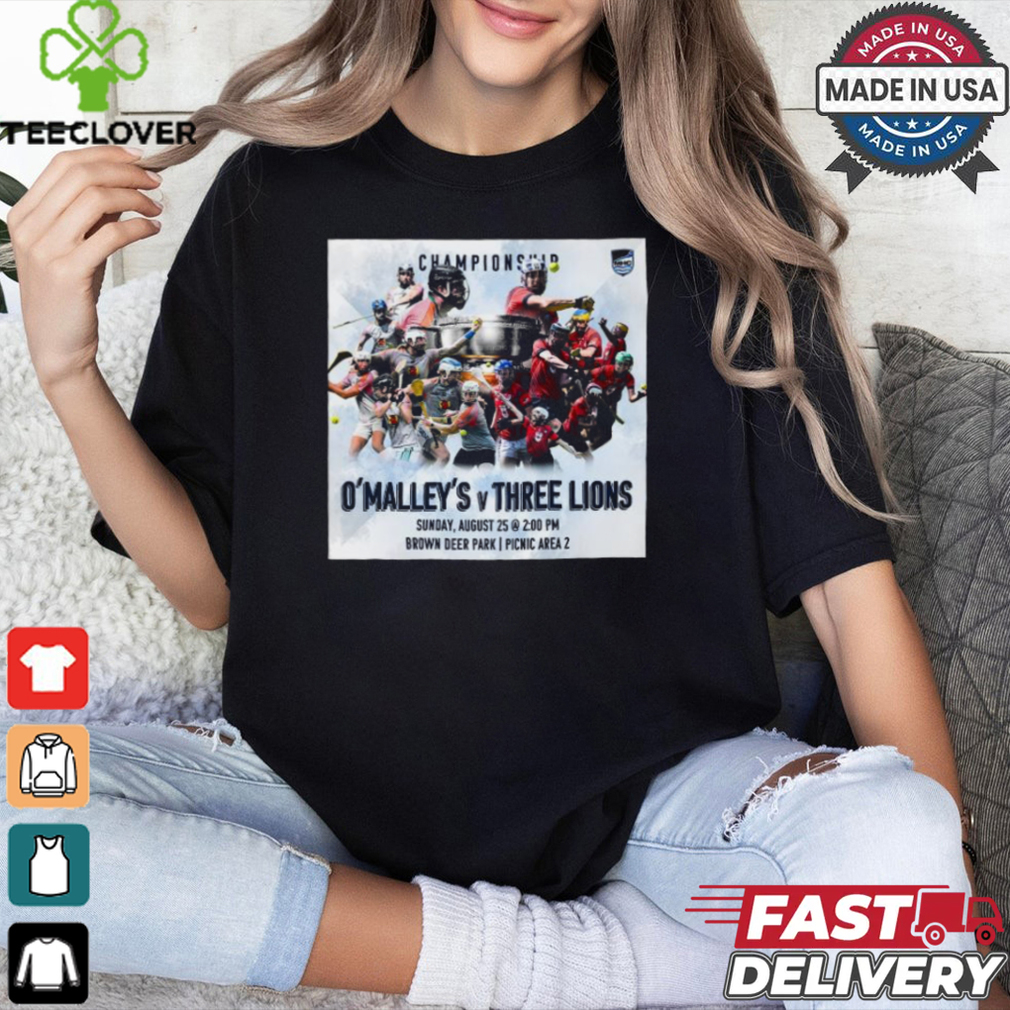 Official O’ Malley’s vs Three Lions 2024 Milwaukee Founders Cup Championship Brown Deer Park shirt Official O’ Malley’s vs Three Lions 2024 Milwaukee Founders Cup Championship Brown Deer Park shirt
