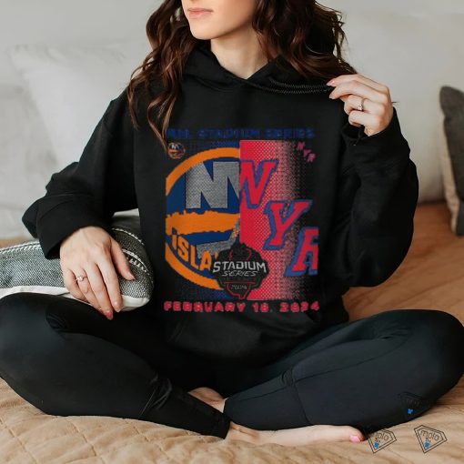 New York Islanders vs. New York Rangers Youth 2024 NHL Stadium Series Matchup T Shirt