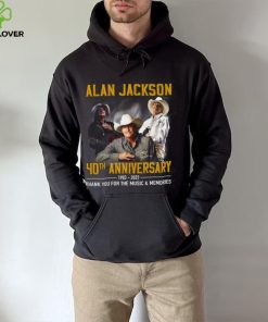 Alan Jackson 40th Anniversary 1983 – 2023 Thank You For The Music & Memories T Shirt