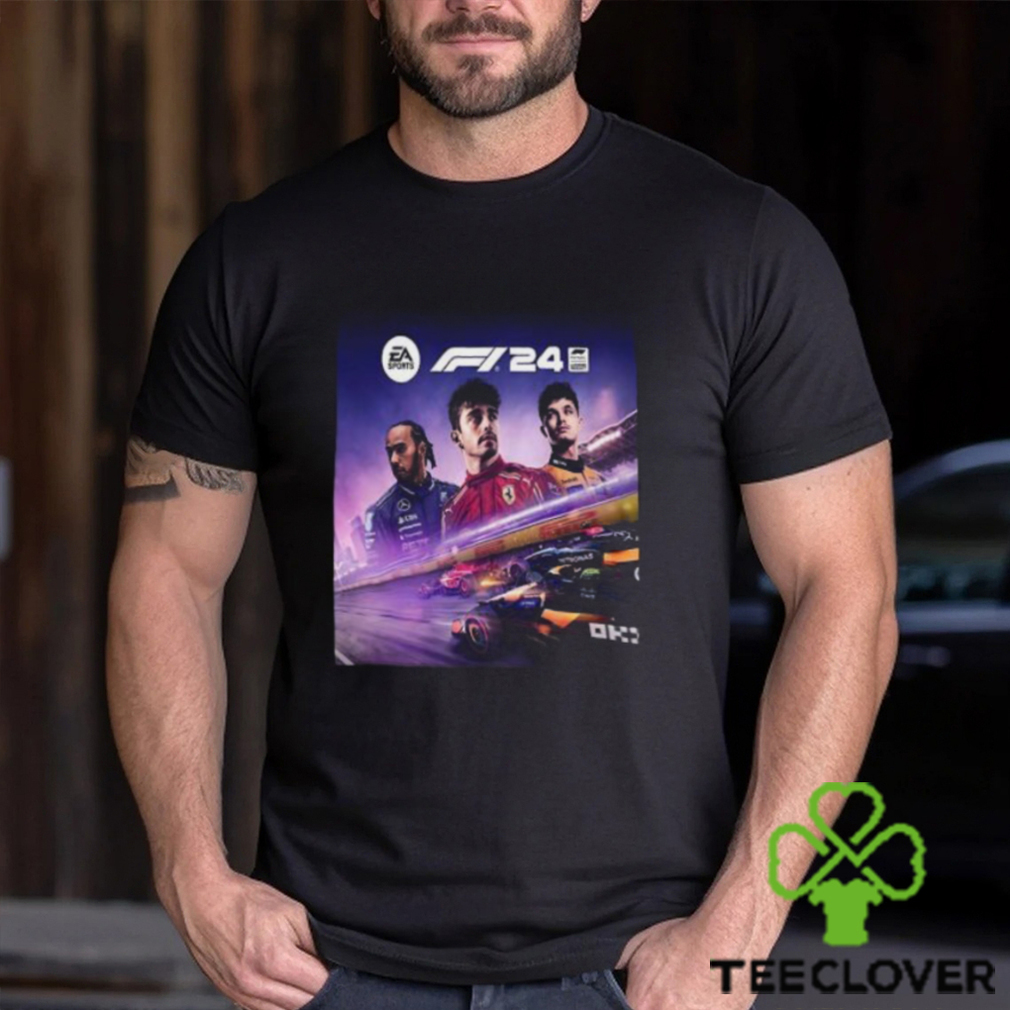 EA Sports F1 24 Racer Cover Lewis Hamilton Charles Leclerc And Lando Norris Unisex T Shirt EA Sports F1 24 Racer Cover Lewis Hamilton Charles Leclerc And Lando Norris Unisex T Shirt