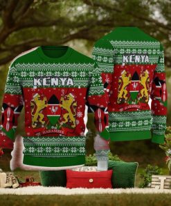 Kenya Knitted Sweater Style All Over Print For Men And Women Gift Christmas Holiday