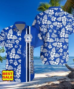 EFL Fans Cardiff City FC Logo Hibiscus Pattern Hawaiian Shirt And Short Set