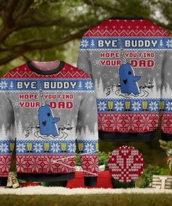 ELF bye buddy hope you find your dad Cozy Ugly AOP Sweater For Xmas