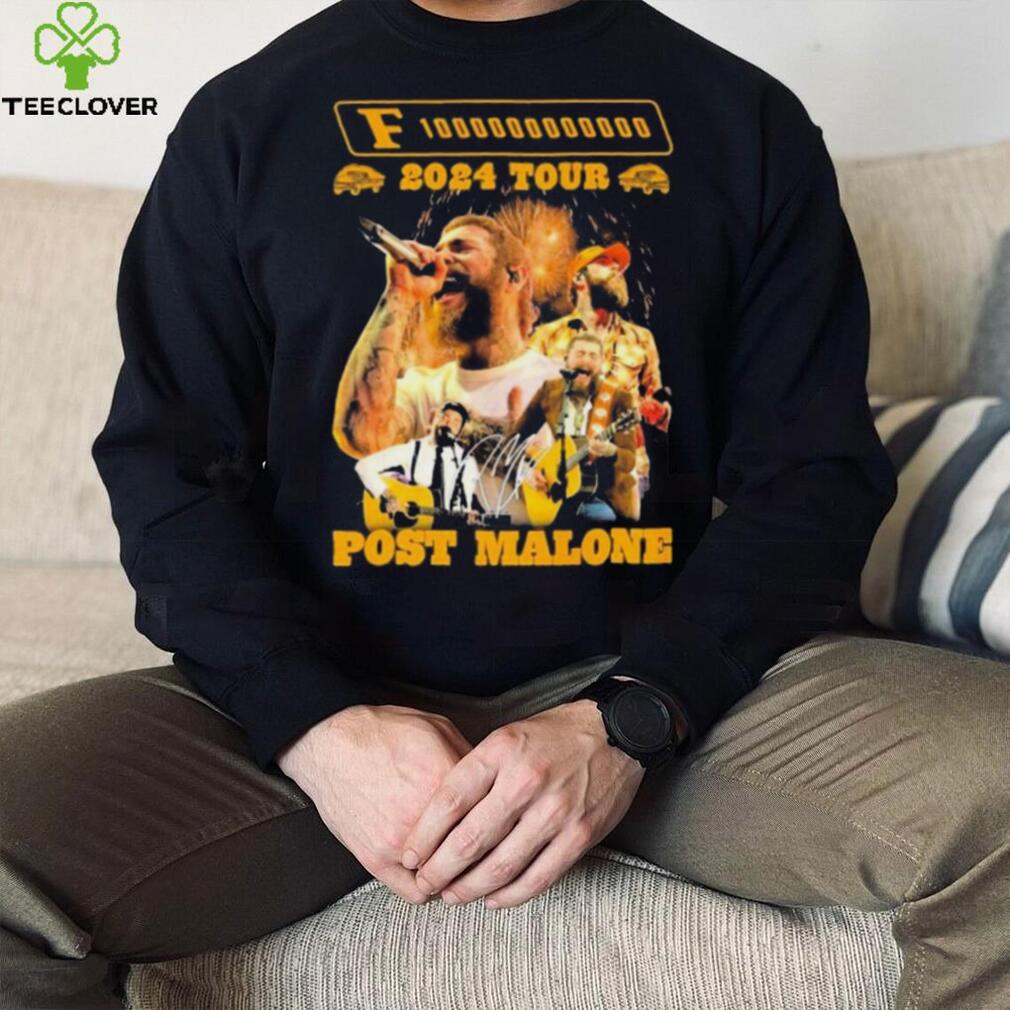 Post Malone Hits The Road For F 1 Trillion 2024 Tour Post Malone Signature Shirt Post Malone Hits The Road For F 1 Trillion 2024 Tour Post Malone Signature Shirt