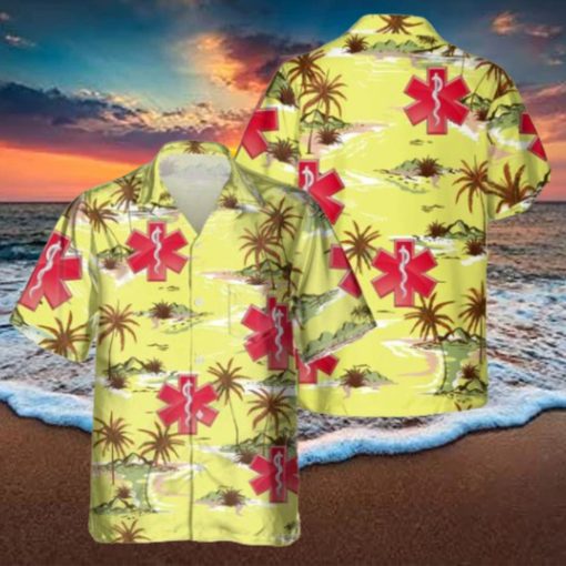 EMT Yellow Hawaiian Shirt Gift Ideas For Summer
