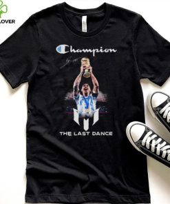 Lionel Messi World Cup 2022 Champions the last Dance signature shirt