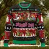 Dancing Michael Jackson Poses Ugly Xmas Wool Knitted Sweater