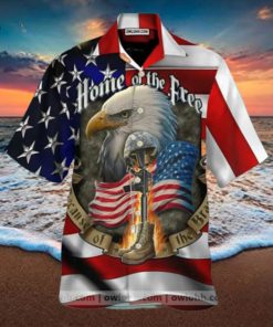 Eagle American Home Of The Free Hawaiian Shirt