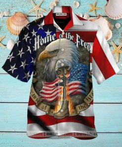 Eagle American Home Of The Free Hawaiian Shirt