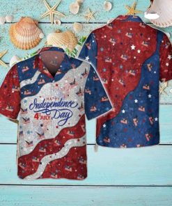 Eagle American Independence Day Twinkle Red And Blue Hawaiian Shirt Style Gift
