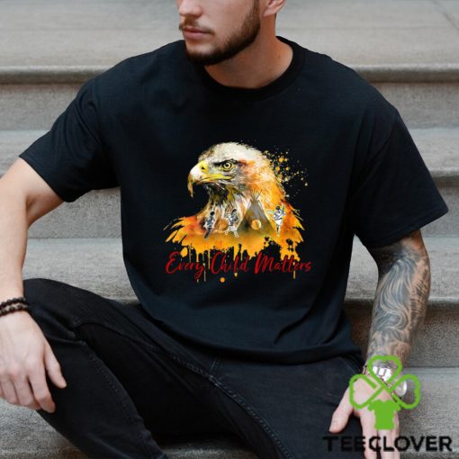 Eagle Every Child Matters Hoodie Orange Day Clothing Native Child Lives Matter Clothing