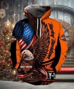 Eagle Harley Davidson 3D Printed Hoodie