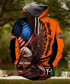 Eagle Harley Davidson 3D Printed Hoodie