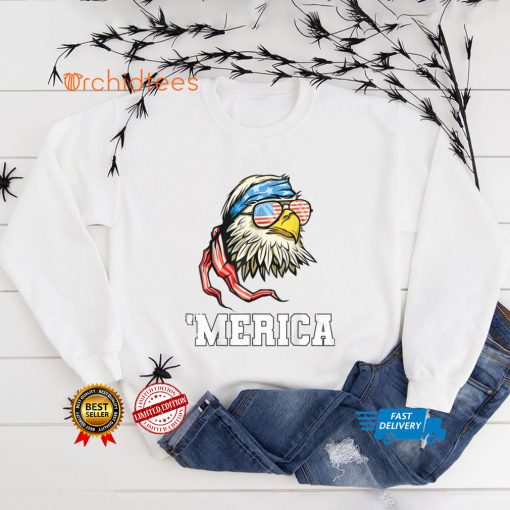 Eagle Mullet 4th Of July USA American Flag Merica Shirts T Shirt