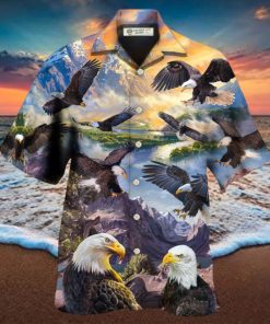 Eagle Spread Wings To The Sky Style Hawaiian Shirt