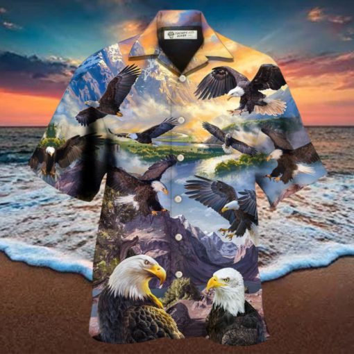Eagle Spread Wings To The Sky Style Hawaiian Shirt