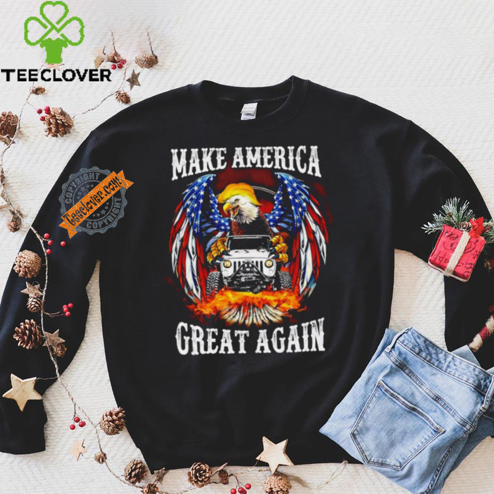 Eagle Trump with Jeep make America great again 2024 shirt Eagle Trump with Jeep make America great again 2024 shirt