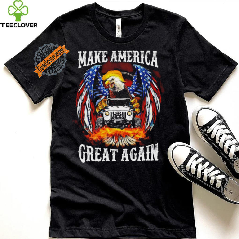 Eagle Trump with Jeep make America great again 2024 shirt Eagle Trump with Jeep make America great again 2024 shirt