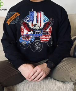 Eagle with Jeep American flag 9 11 2024 shirt