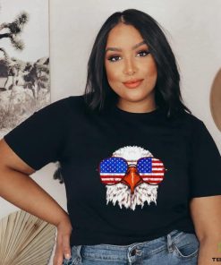 Eagle with glasses American 4th of July flag 2023 shirt