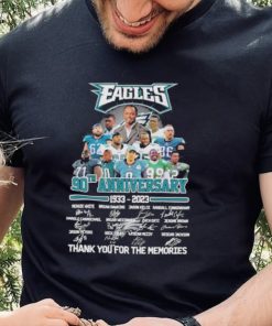 Eagles 90th anniversary 1933 2023 thank you for the memories signatures shirt