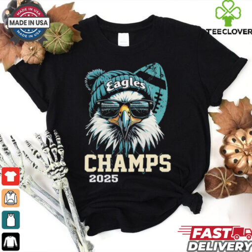 Eagles Bird Sunglasses Champs 2025 shirt