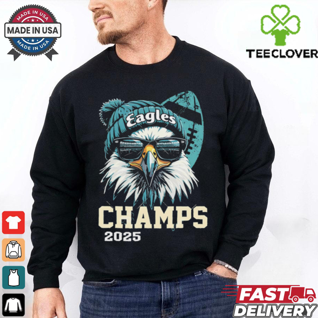 Eagles Bird Sunglasses Champs 2025 shirt Eagles Bird Sunglasses Champs 2025 shirt