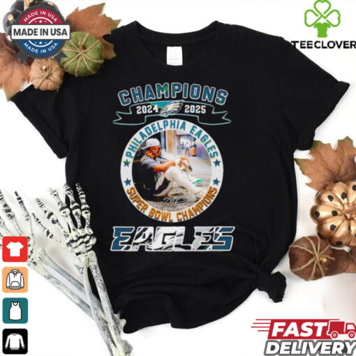 Eagles Champions 2024 2025 Jalen Hurts signature shirt