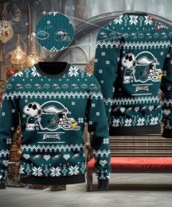 Eagles Football Cute The Snoopy Show Football Helmet Ugly Sweater