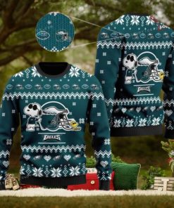 Eagles Football Cute The Snoopy Show Football Helmet Ugly Sweater