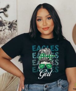 Eagles Girl Messy Bun For Men Women Girls Boys Kids T Shirt