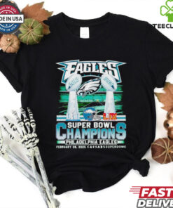 Eagles Super Bowl Champions Philadelphia Eagles trophies shirt