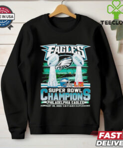 Eagles Super Bowl Champions Philadelphia Eagles trophies shirt