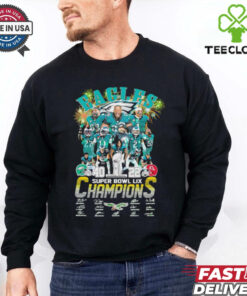 Eagles Super Bowl LIX Champions signatures shirt