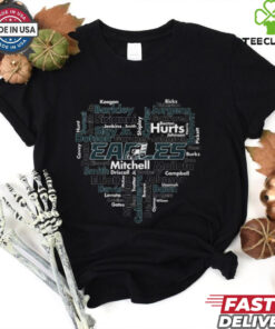 Eagles Word Cloud Player Names T Shirt