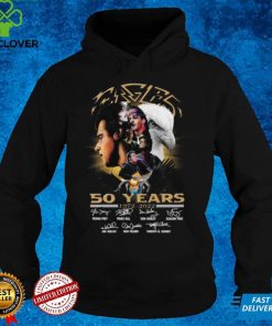 Eagles band 50th anniversary signatures t shirt