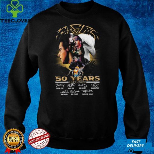 Eagles band 50th anniversary signatures t hoodie, sweater, longsleeve, shirt v-neck, t-shirt