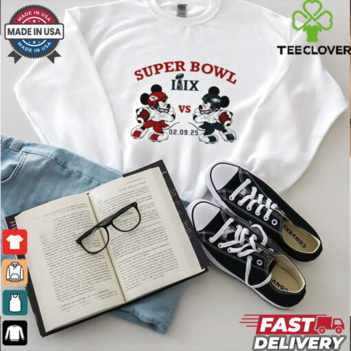 Eagles vs Chiefs Mickey Mouse Super Bowl LIX 2025 shirt