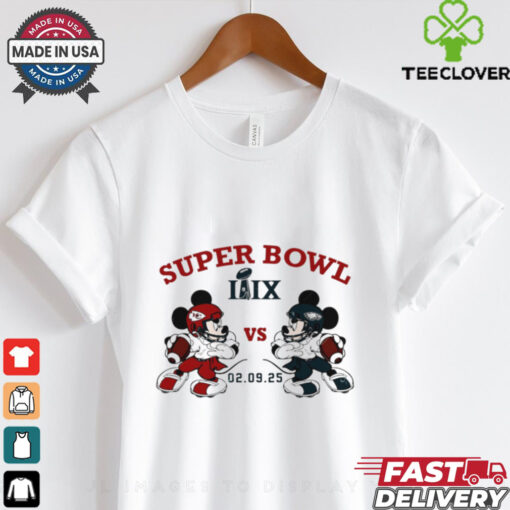 Eagles vs Chiefs Mickey Mouse Super Bowl LIX 2025 shirt