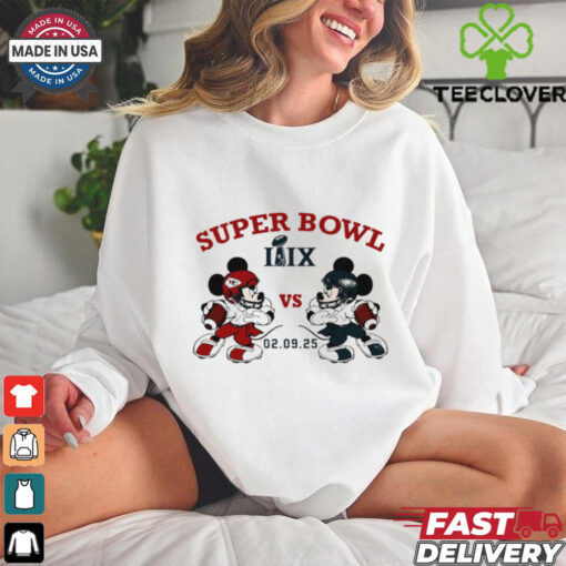 Eagles vs Chiefs Mickey Mouse Super Bowl LIX 2025 shirt