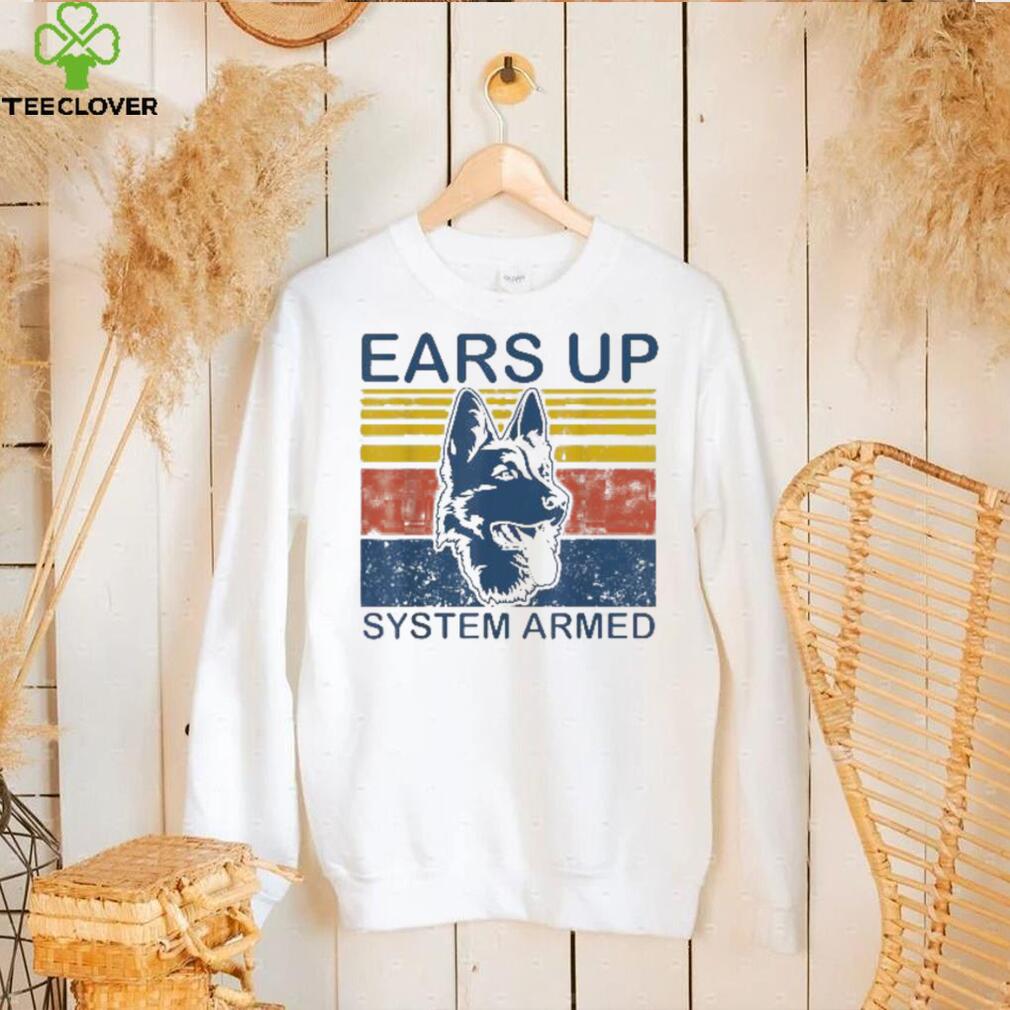 Ears Up System Armed Dog Shirt