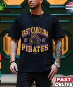 East Carolina Pirates Field Arched Wordmark T Shirt