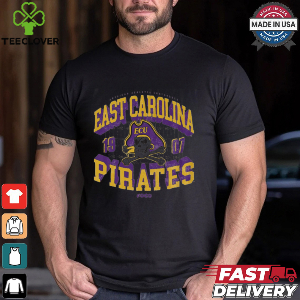 East Carolina Pirates Field Arched Wordmark T Shirt East Carolina Pirates Field Arched Wordmark T Shirt