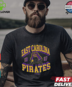 East Carolina Pirates Field Arched Wordmark T Shirt