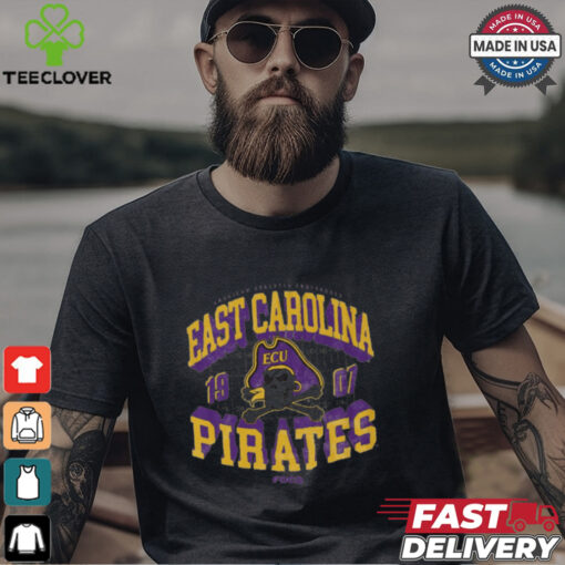 East Carolina Pirates Field Arched Wordmark T Shirt