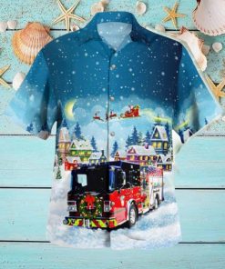 East Haven Connecticut East Haven Fire Department Christmas Hawaiian Shirt