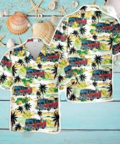 East Rockaway, New York, East Rockaway Fire Department St. Patrick’s Day 3D Beach Shirt Summer Hawaiian Shirt