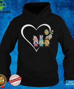 Easter Gnomes Spring Bunny Rabbit Cute Easter Gnome Heart T Shirt B09VXHXKQK