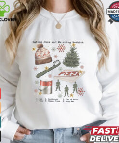 Eating Junk And Watching Rubbish Christmas Shirt